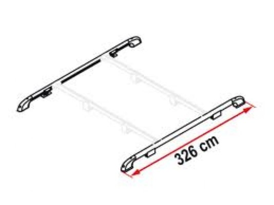 Suport Roof Rail 326 cm