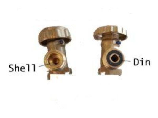 Diferenta intre conexiune DIN si conexiune Shell pentru butelie