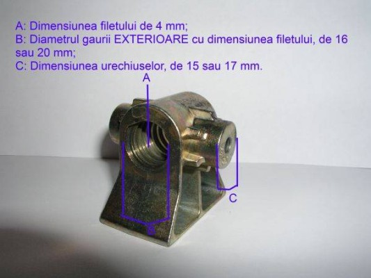 Bucsa picior calare 4x20x17