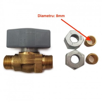Robinet pentru gaz 8x8