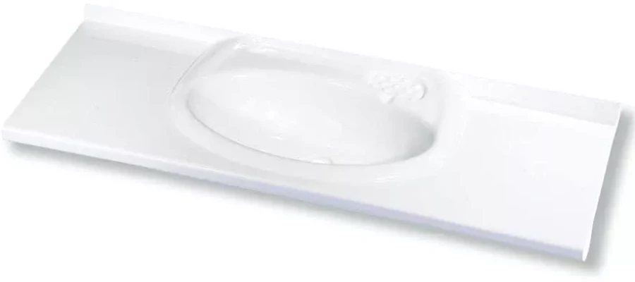 chiuveta Comet dreptunghiulara alba pentru rulota