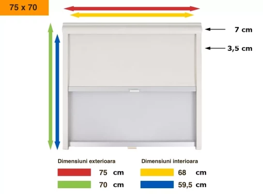 RemiFlair jaluzele si plasa pentru insecte 75x70 cm