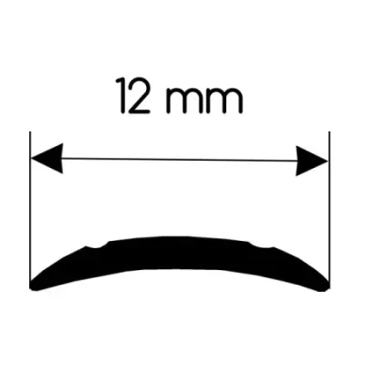Garnisaj sine, alb 12mmx1m