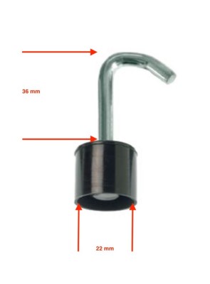 Set 3 doape cu carlig 22mm