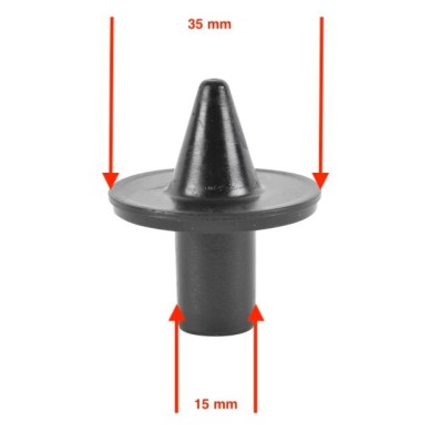 Set 2 varfuri cu tub 19mm