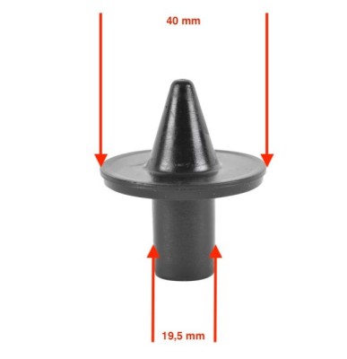 Set 2 varfuri cu tub 22mm