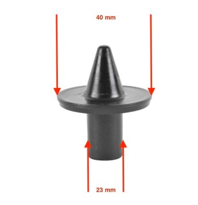 Set 2 varfuri cu tub 25mm