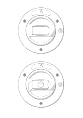 Buson de apa cu dop Fiamma alb, model nou