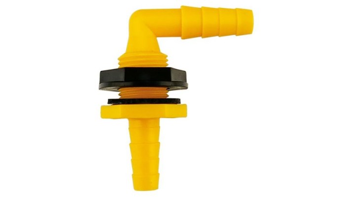 conector furtun 90 grade pentru trecere rezervor apa