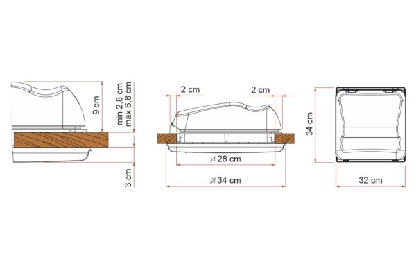 Trapa Fiamma Vent F 28