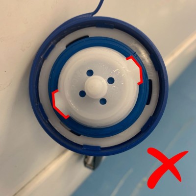 exemplu gura de umplere necompatibila