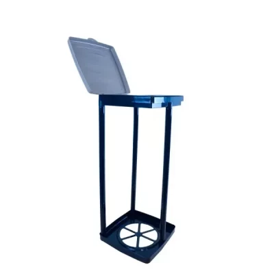 Suport demontabil pentru sac de gunoi, pentru camping.