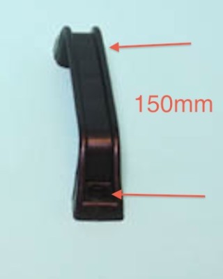 Maner de pozitionare rulota, negru