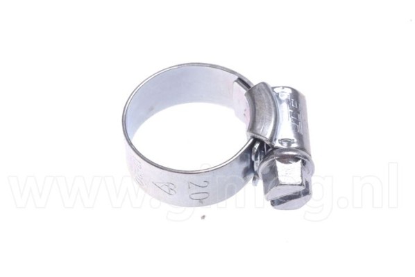 Detaliu colier pentru furtun Maas din inox