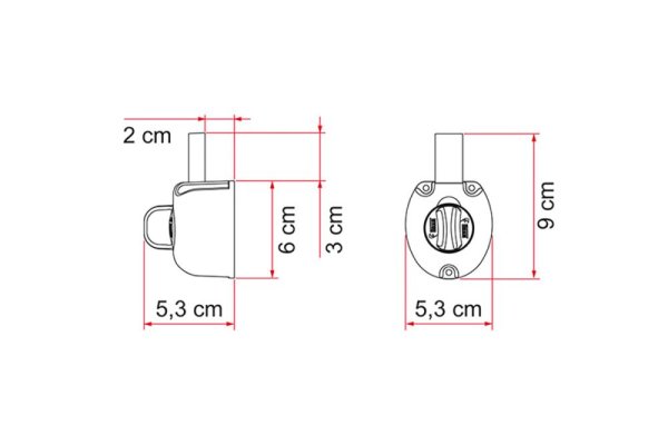 Dimensiuni incuietoare de securitate Fiamma