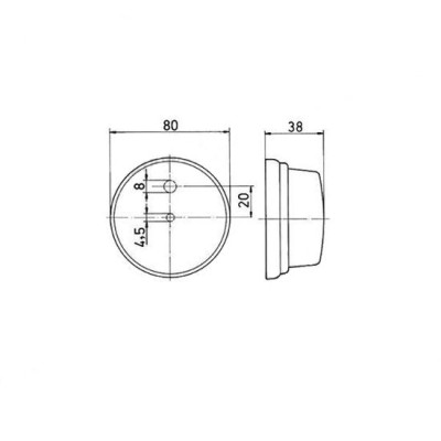 Lampa frontala de pozitie Jokon