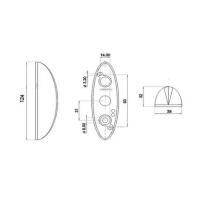 Lampa laterala de gabarit Jokon