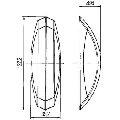 Lampa laterala de gabarit Hella alb dr.
