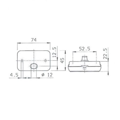 Lampa laterala Jokon portocaliu