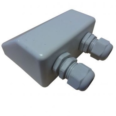 Suport cablu dublu alb