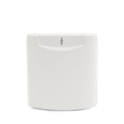 Priza 230V de intrare cu capac magnetic pentru rulota, alb