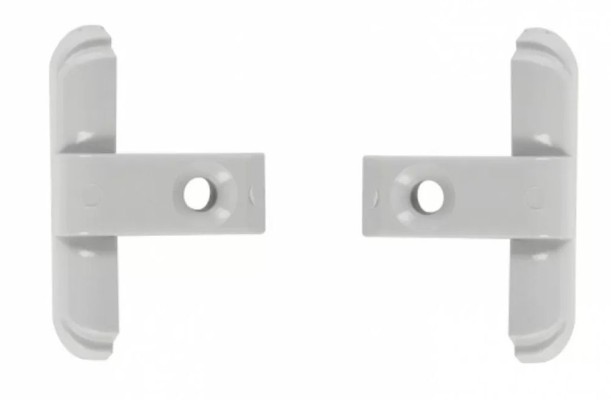 Capace ornament pentru sina ferestrei, gri