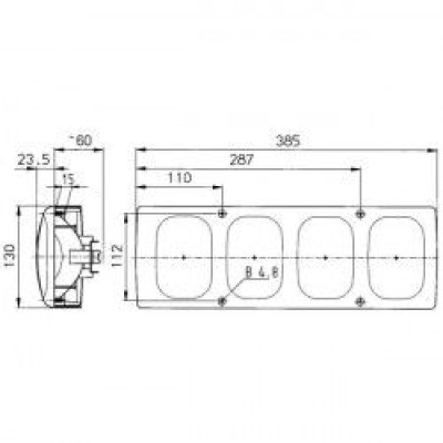 Lampa de spate dr./stg. Jokon