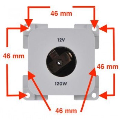 Priza 12V standard alb