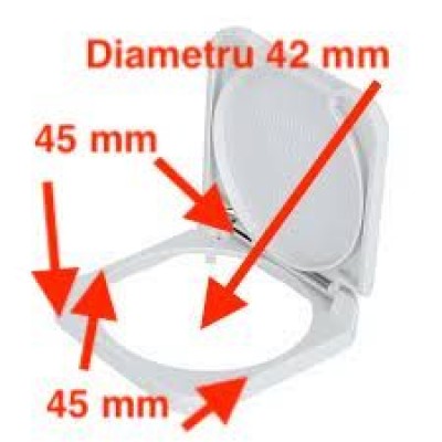 Capac pentru priza alb
