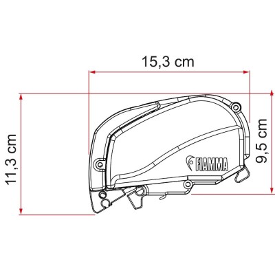 Marchiza Fiamma F80S 370 Royal Grey - Titanium