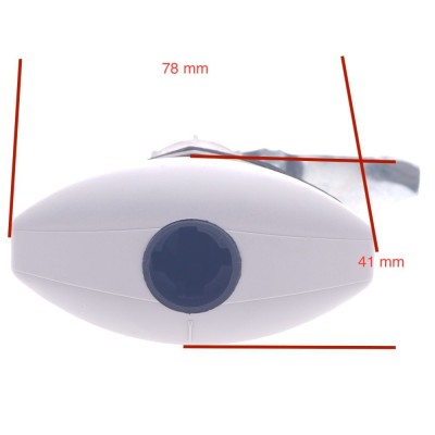 Carcasa de incuietoare oval gri deschis