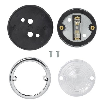 lampa alba Ø70mm – demontata in componente separate