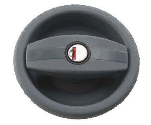 Incuietoare rotunda cu butuc pentru rulota si camper, stanga