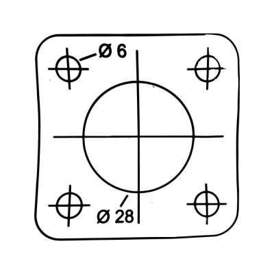 Buson tanc cu conexiune pe colt