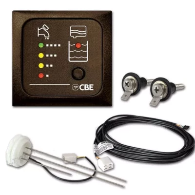 Kit indicator nivel apa curata si apa uzata, maro