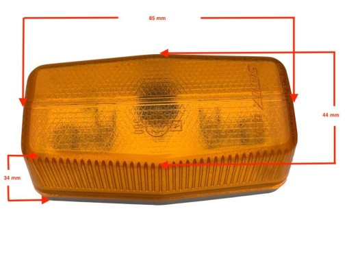 Lampa laterala portocaliu