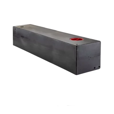 rezervor apa rulota 160 litri vedere laterala pe lungime