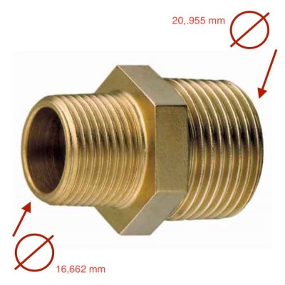 Racord reductie 3/8 x 1/2