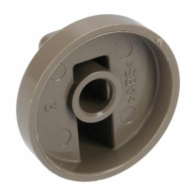 Partea din spate a butonului rotativ Dometic din seria RM 7000 pentru termostat, culoare gri-maro.