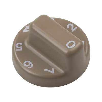Buton original Dometic pentru termostat, compatibil cu frigidere Dometic RM 4200 si RM 4400. Culoare gri cu tenta maro,
