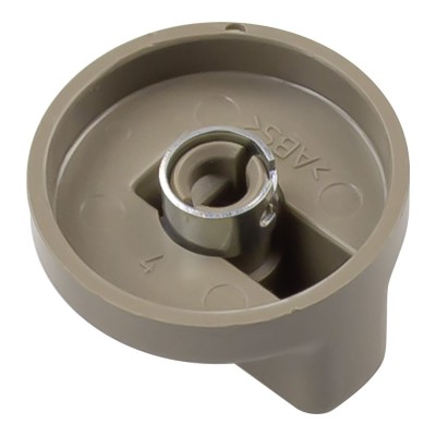 Partea din spate a butonului original Dometic pentru termostat, compatibil cu frigiderele Dometic RM 4200 si RM 4400. Culoare gri cu tenta maro.