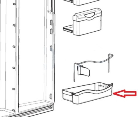 Buzunar usa frigider Dometic 7390