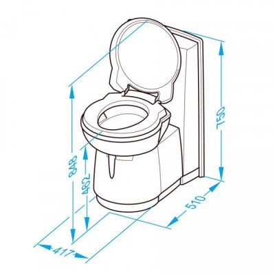 Toaleta fixa Thetford C263-CS