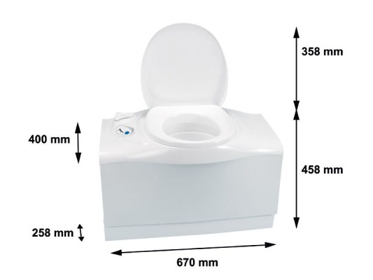 Toaleta fixa Thetford C402-X stanga