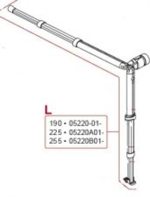 Left rafter + support leg CS 190 05