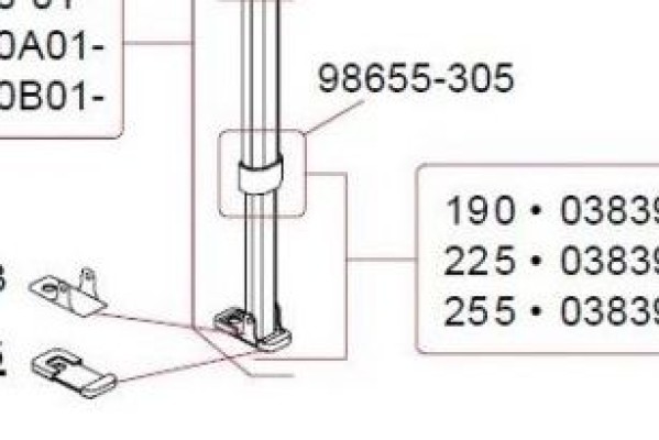 Inner support Leg rod CS 190