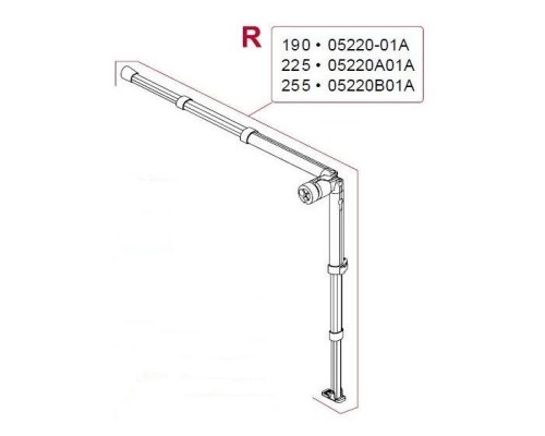 Right rafter + support leg CS 190 05