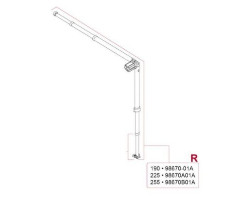 Right rafter + support leg CS 225 13