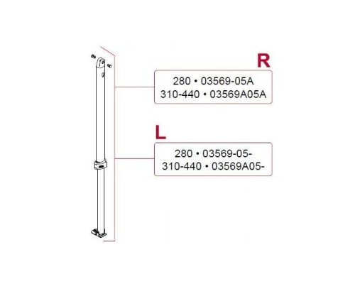 Left support leg CS 280