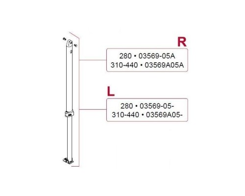 Right support leg CS 280